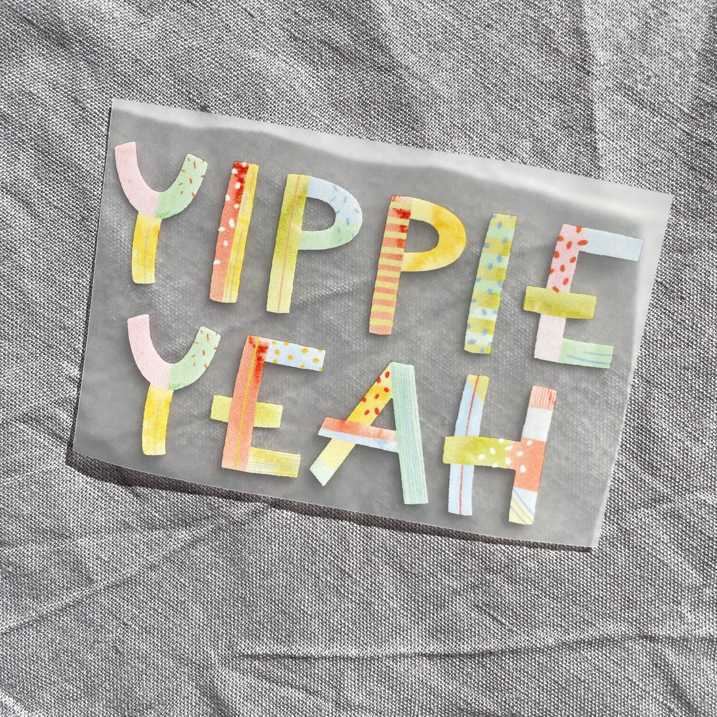 Bügelbild - Yippie Yeah