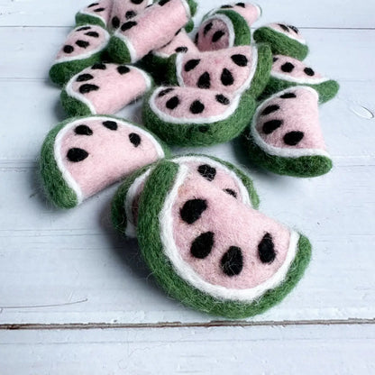 Filzfigur - Wassermelonenscheibe
