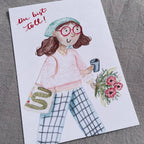 Postkarte Du bist toll von Hannahs Firlefanz A6