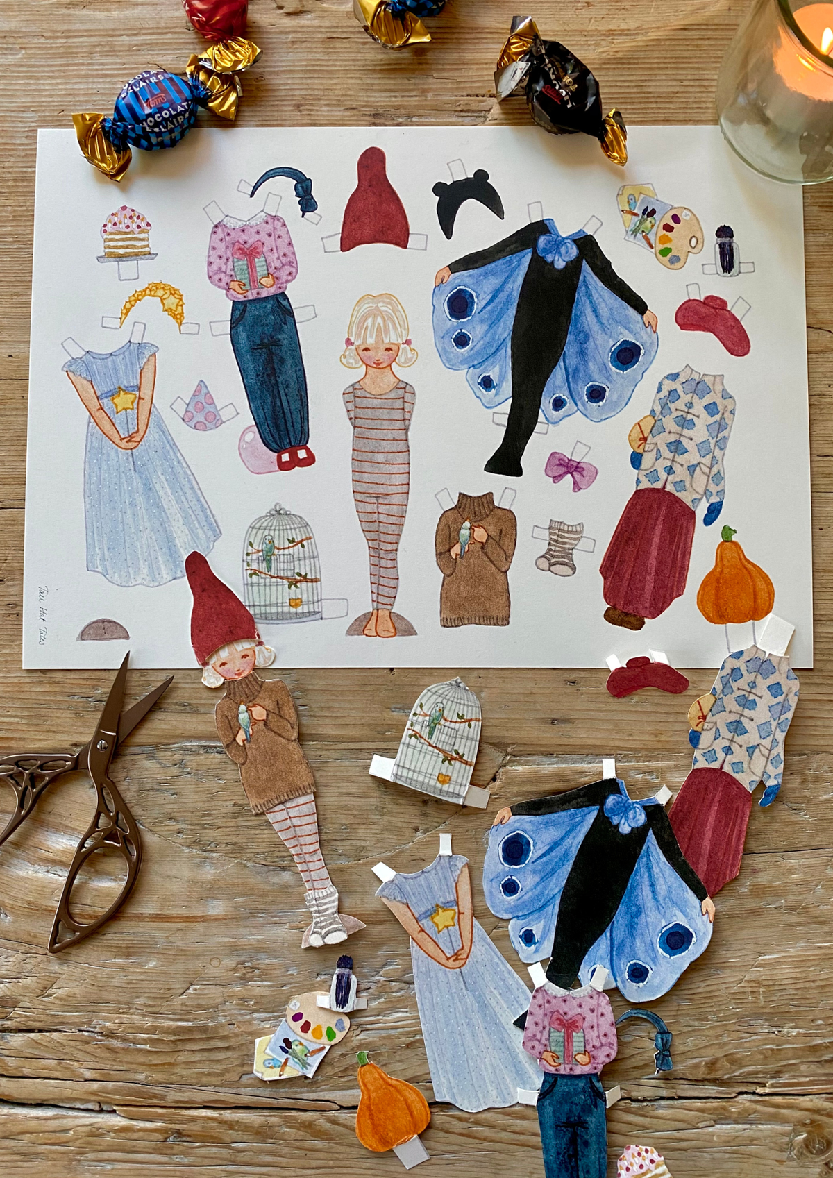 Ankleidepuppe Ruth von Tall Hat Tales