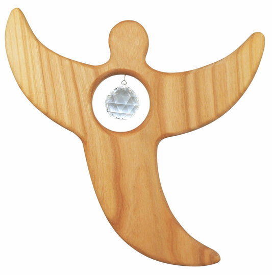 Fensterschmuck - Engel mit Regenbogen-Kristall