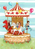 Postkarte Karussell von Belle & Boo A6