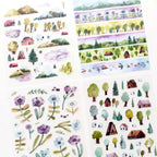 Vinyl-Stickerbogen-Set Triff mich im Wald von Wild Pencil Studio A5