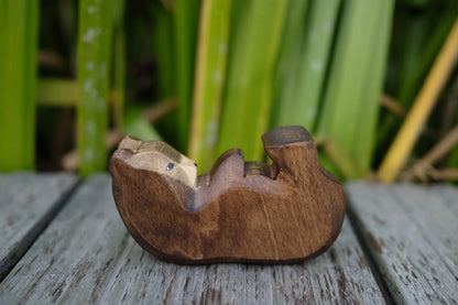 HolzWald Bär klein liegend