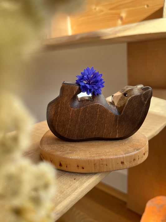 HolzWald Bär klein liegend