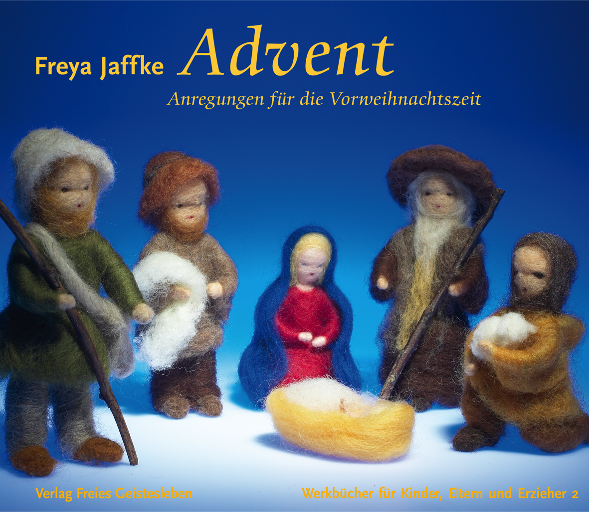 Bastelbuch Advent von Freya Jaffke, blaues Cover