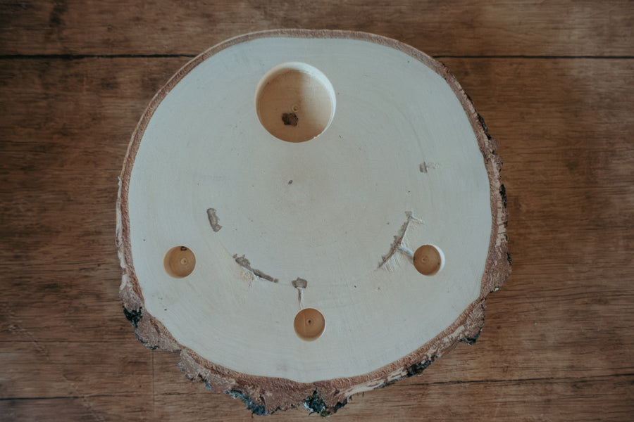 Holzscheibe - Jahreszeitentisch