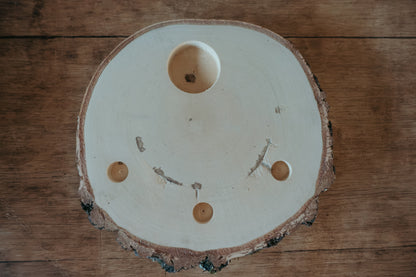 Holzscheibe - Jahreszeitentisch