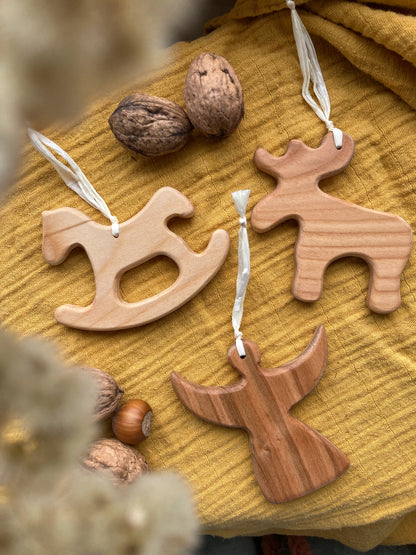 Weihnachtsbaumschmuck - Geschenkanhänger Schaukelpferd