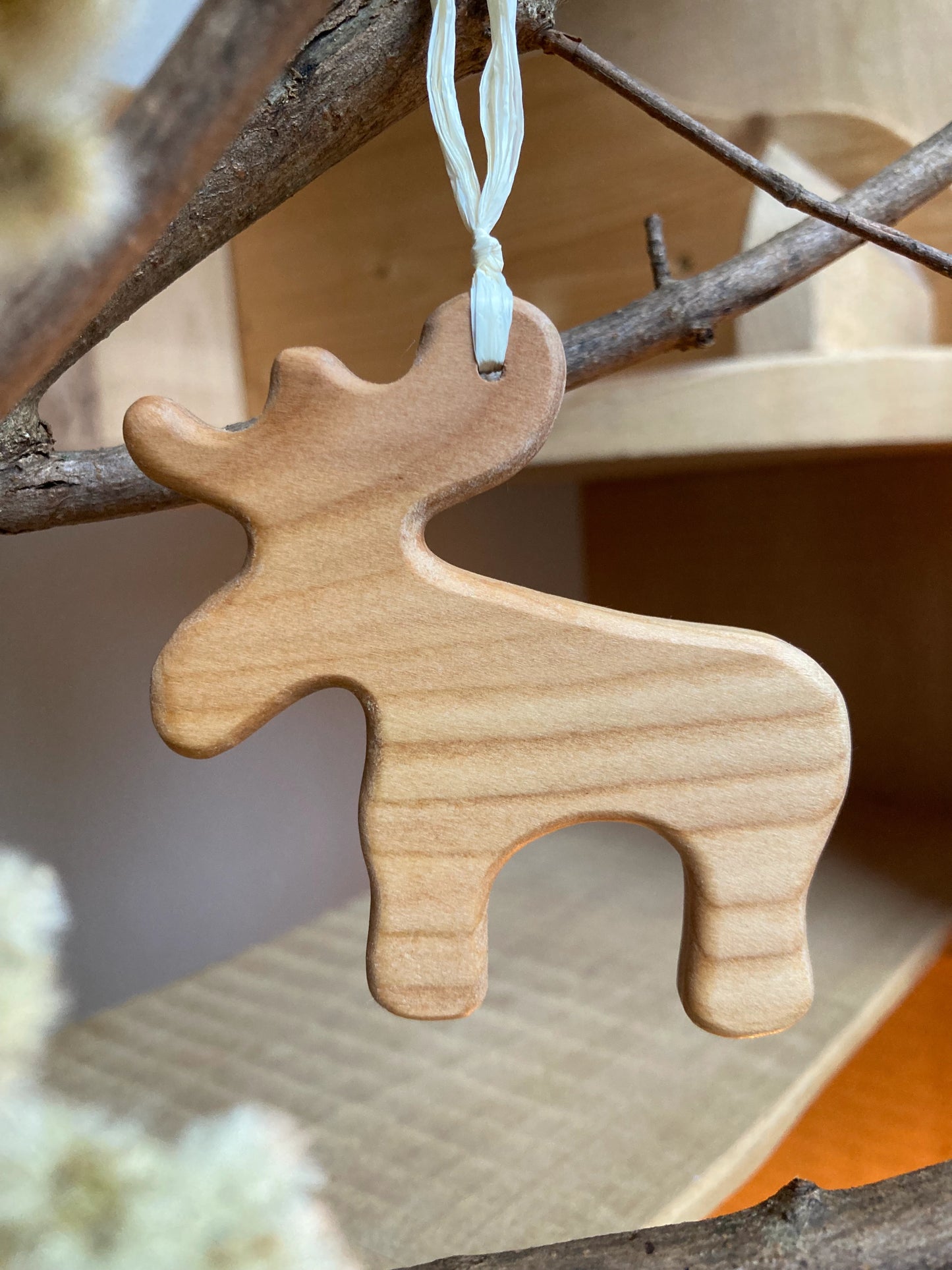 Weihnachtsbaumschmuck - Geschenkanhänger Elch