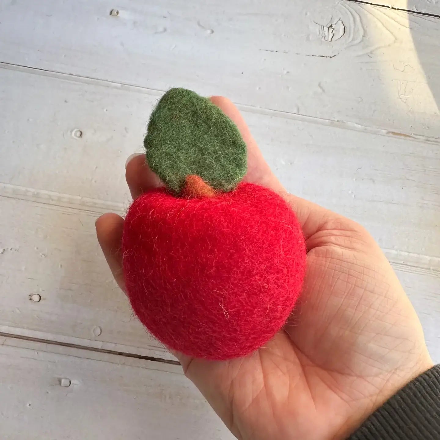 Filzfigur - Roter Apfel