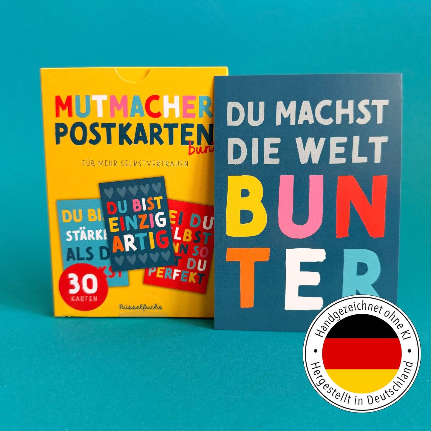 Mutmacher-Postkarten - bunt | 30 Karten