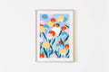 Print - Mama und Baby im Blumengarten A3