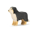 Ostheimer Berner Sennhund, Holzfigur in Schwarz, Weiß und Braun