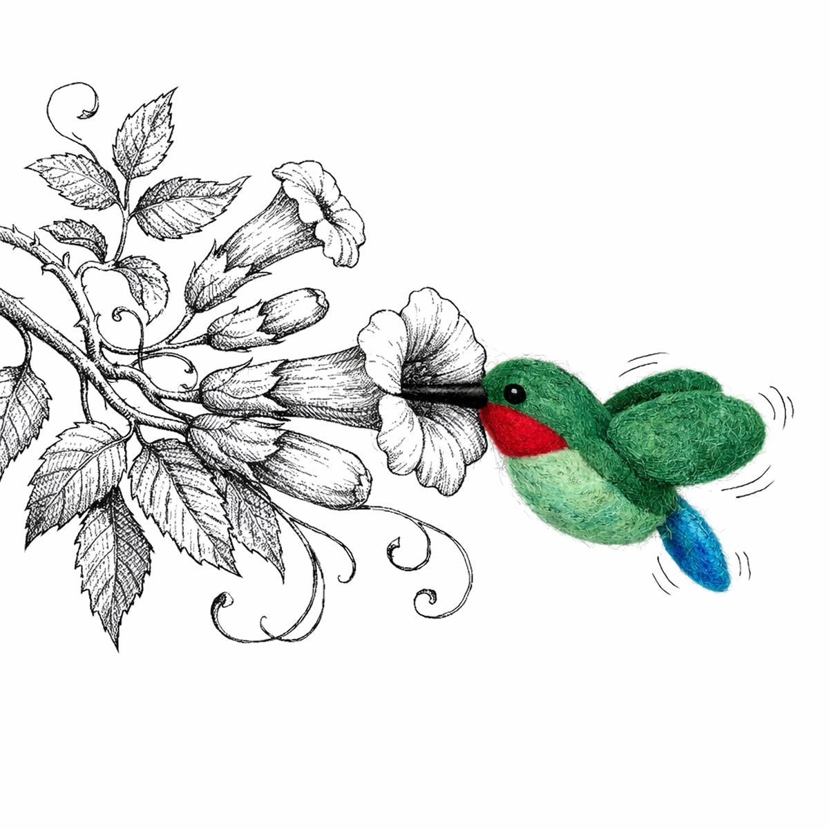 Filzfigur - Kolibri