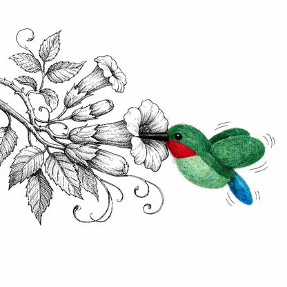 Filzfigur - Kolibri