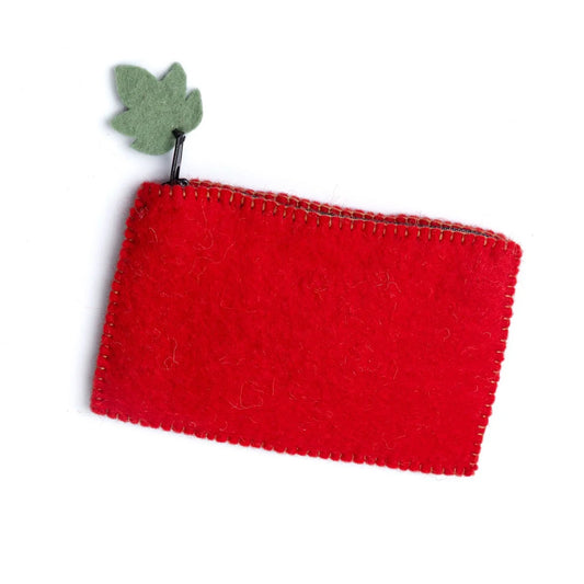 Filzgeldbörse Rot