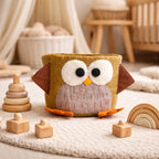 BeYoona Filzkörbchen Eule braun