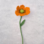 BeYoona Filzblume Mohnblume orange