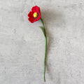BeYoona Filzblume Mohnblume rot