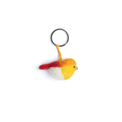 Schlüsselanhänger - Vogel (orange)