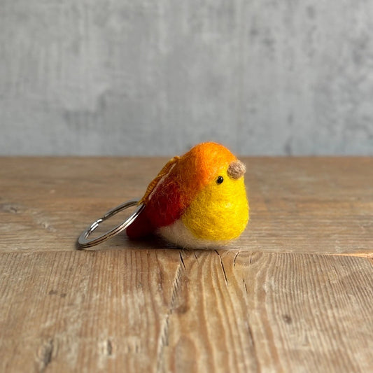 Schlüsselanhänger - Vogel (orange)