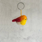BeYoona Schlüsselanhänger Vogel orange aus Filz
