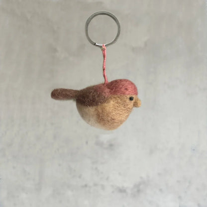 Schlüsselanhänger - Vogel (rosa)