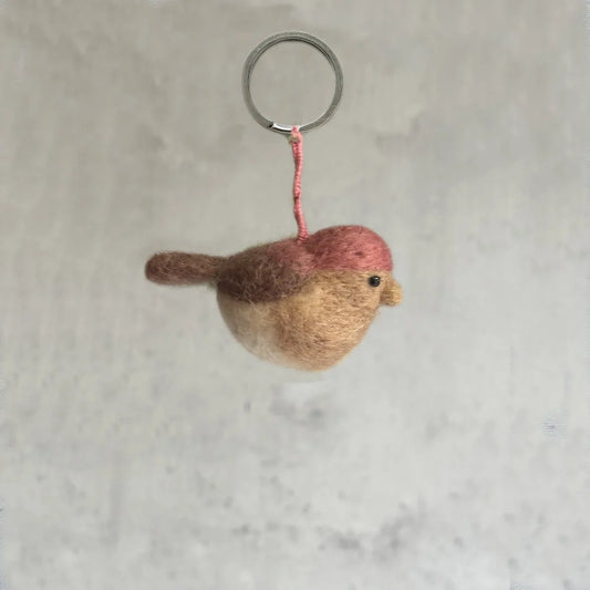 Schlüsselanhänger - Vogel (rosa)