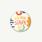 Magnet Ich bin stark von VIERUNDFÜNFZIG 37 mm
