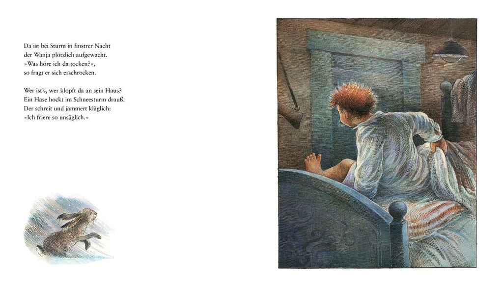 Bilderbuch Es klopft bei Wanja in der Nacht, Blick ins Buch