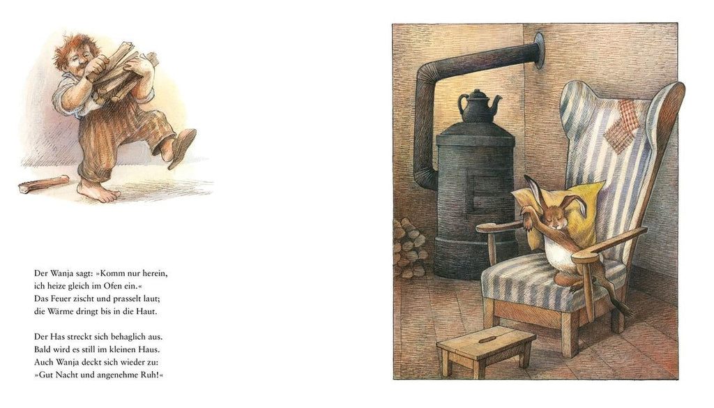 Bilderbuch Es klopft bei Wanja in der Nacht, Blick ins Buch