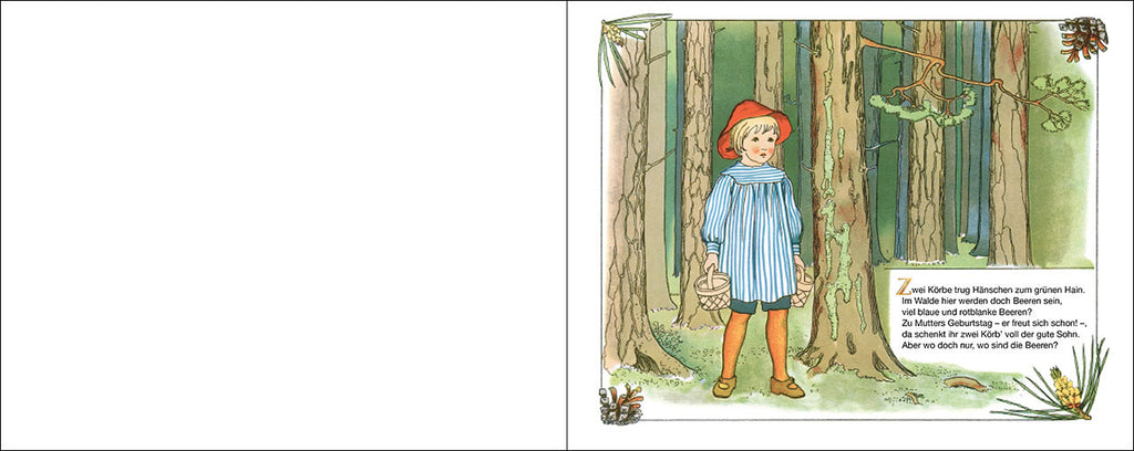 Bilderbuch Hänschen im Blaubeerenwald, Blick ins Buch