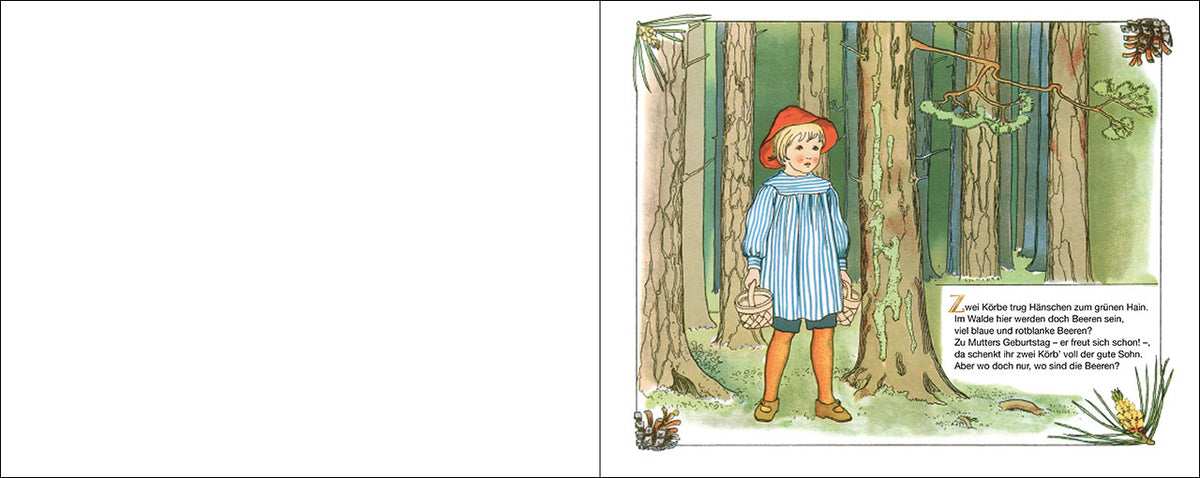 Bilderbuch Hänschen im Blaubeerenwald, Blick ins Buch