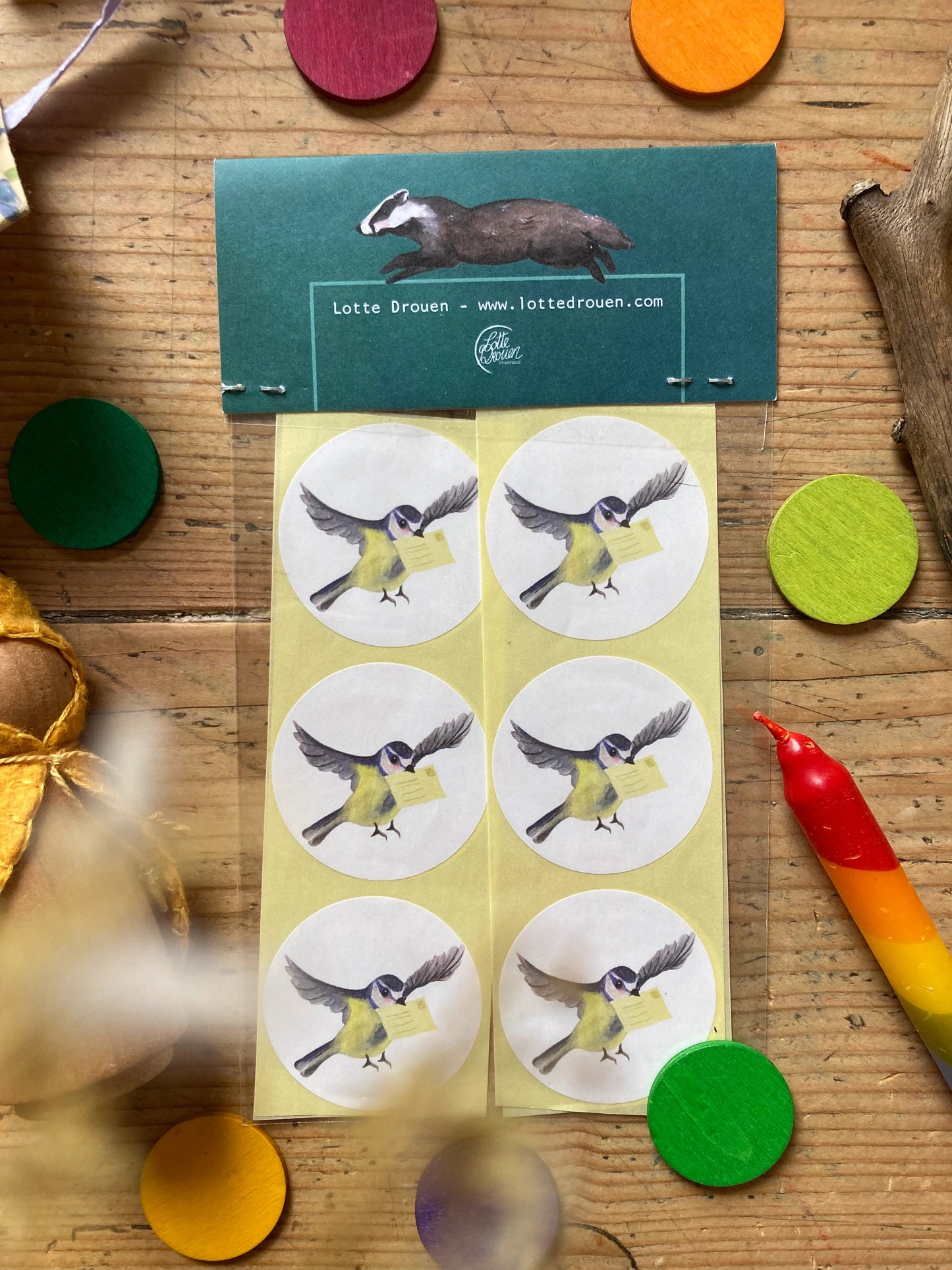 Aufkleber Vogel 12er