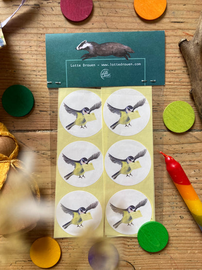 Aufkleber Vogel 12er