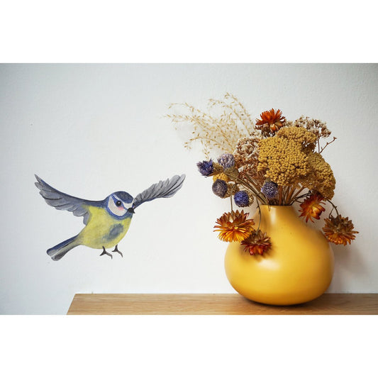 Wandtattoo Blaumeise