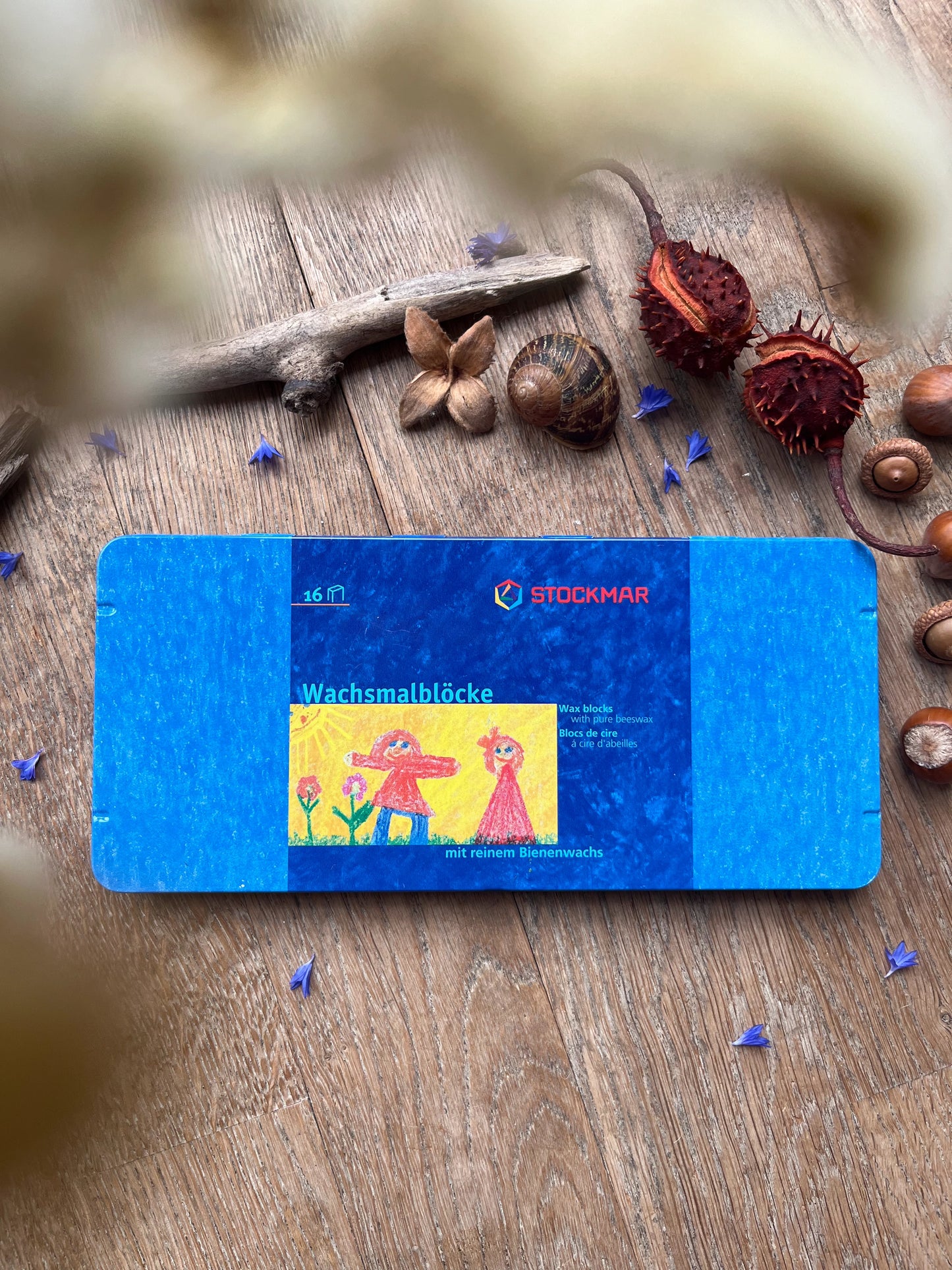 Stockmar 16 Blöcke im Blechetui