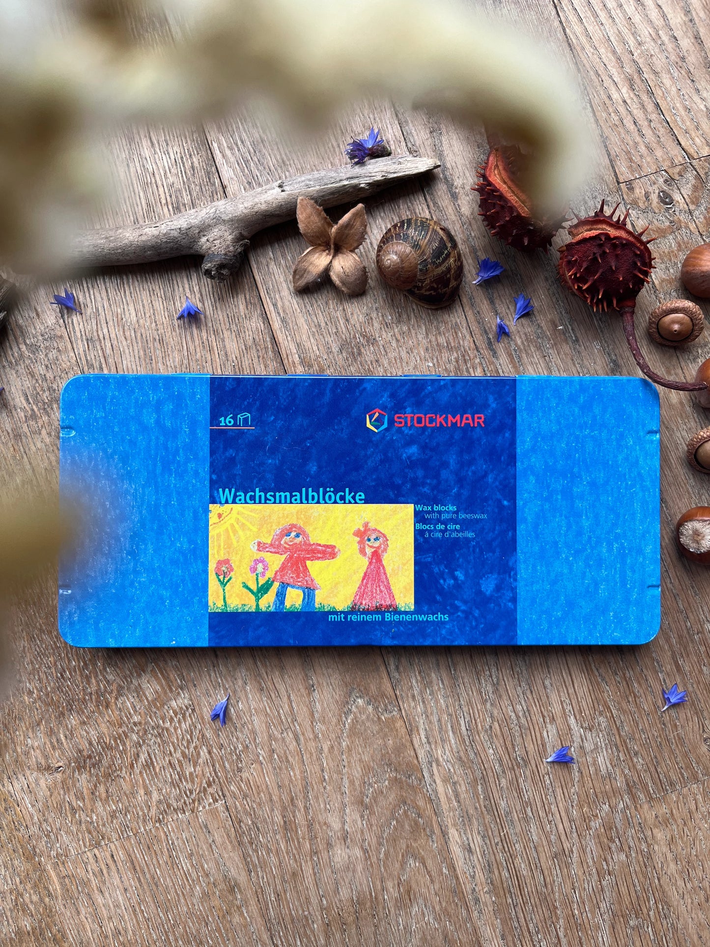 Stockmar 16 Blöcke im Blechetui