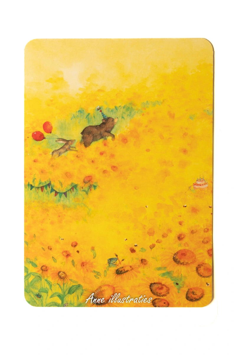 Kunstdruck Blumen für Bärchen Brom von Anne Gies A5, Ansicht 3
