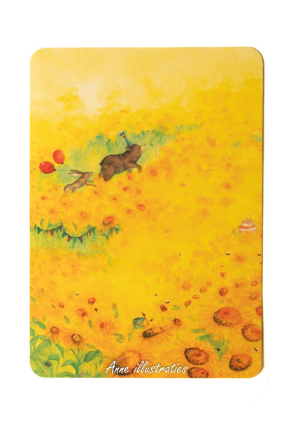 Erzählkarte - Blumen für Bärchen Brom A5