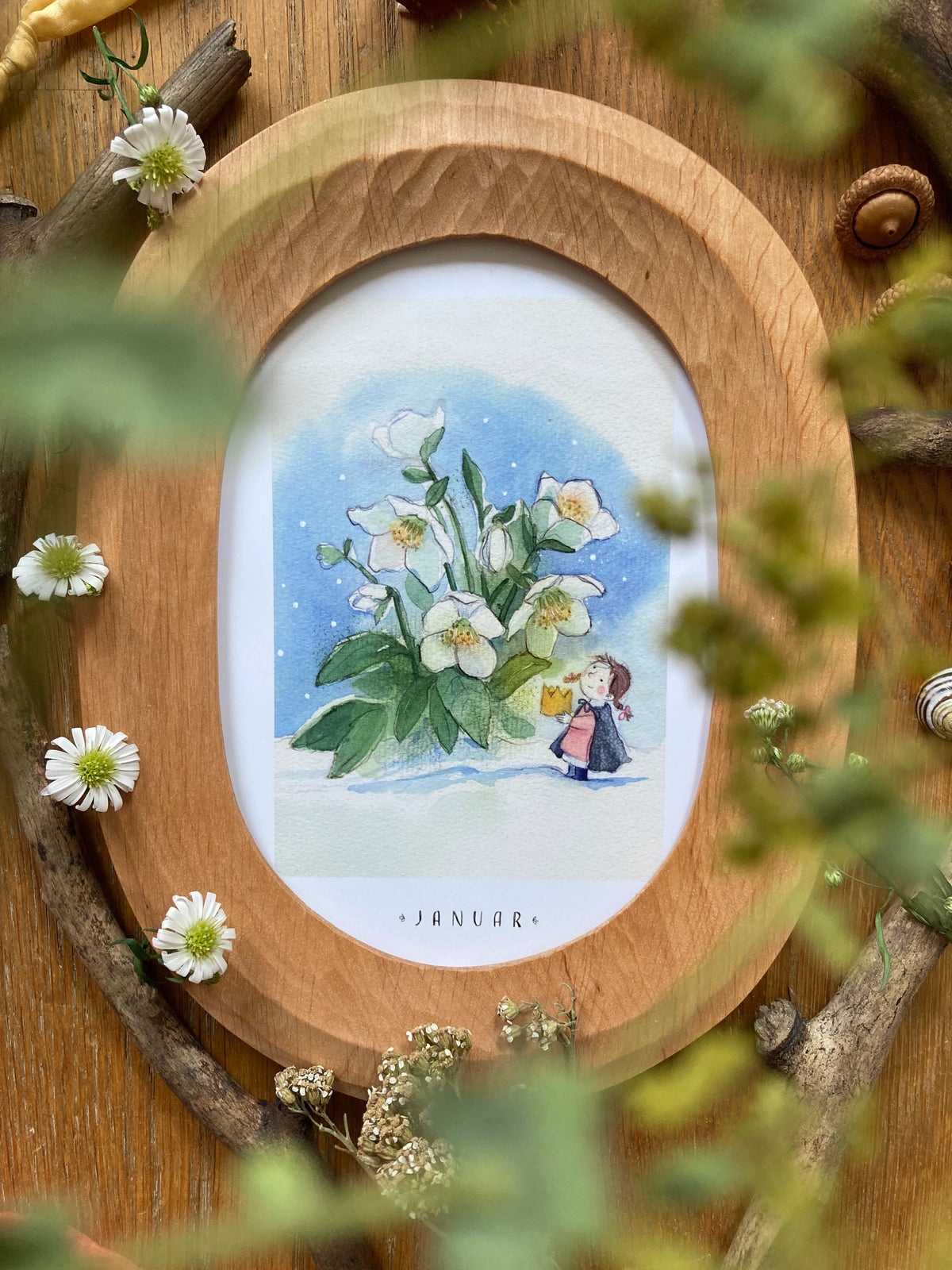 Monatskarten Blumen - Set von Stefanie Messing