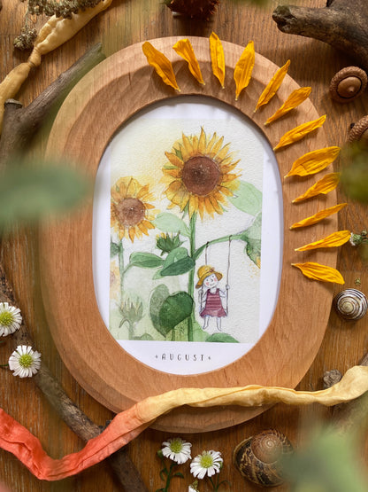 Monatskarten Blumen - Set von Stefanie Messing