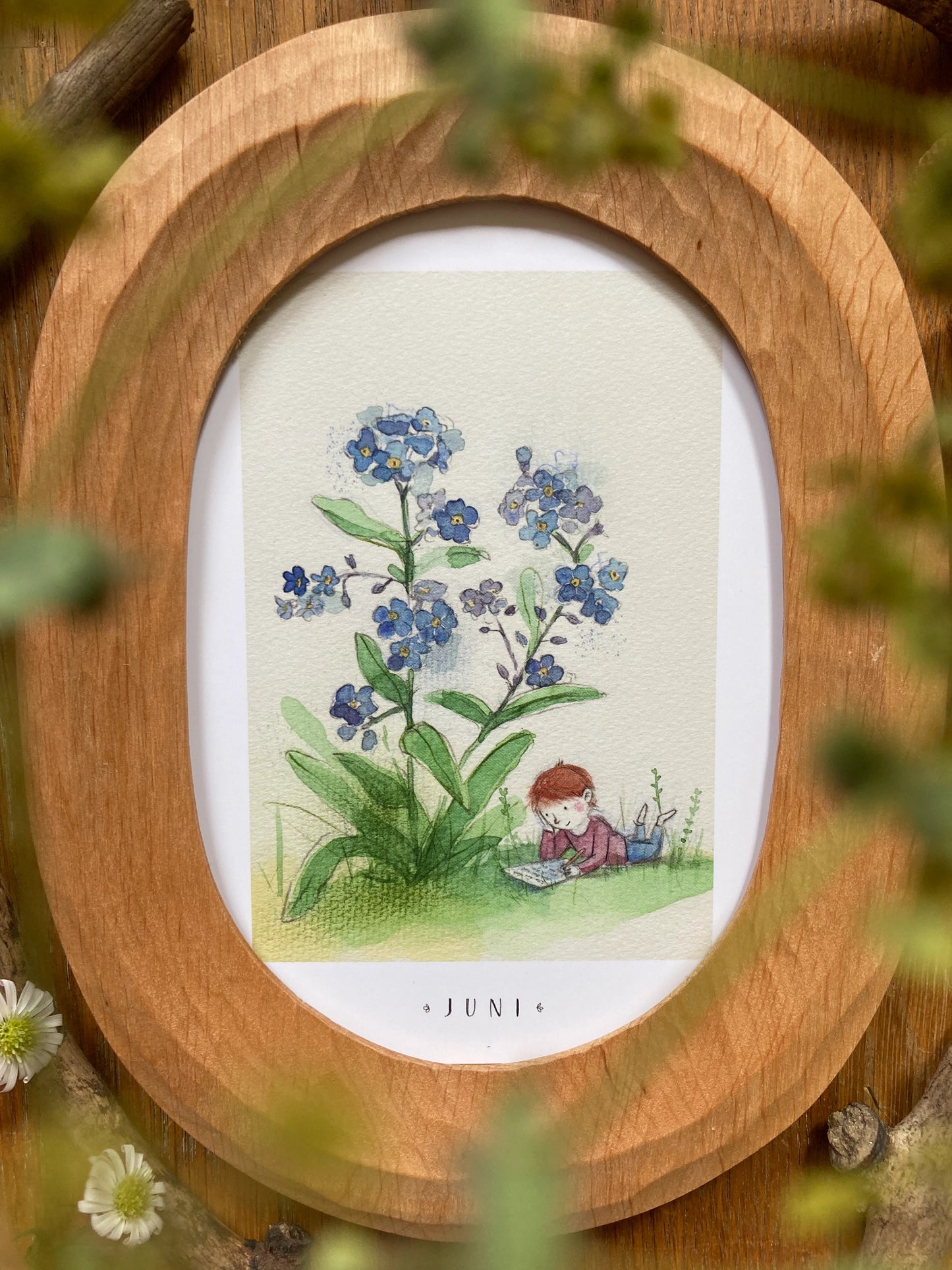 Monatskarten Blumen - Set von Stefanie Messing