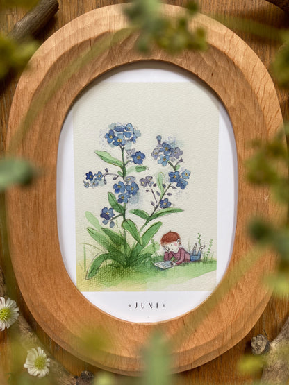 Monatskarten Blumen - Set von Stefanie Messing