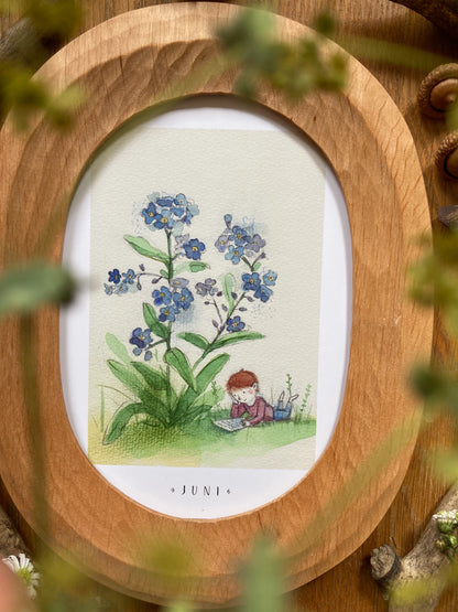 Monatskarten Blumen - Set von Stefanie Messing