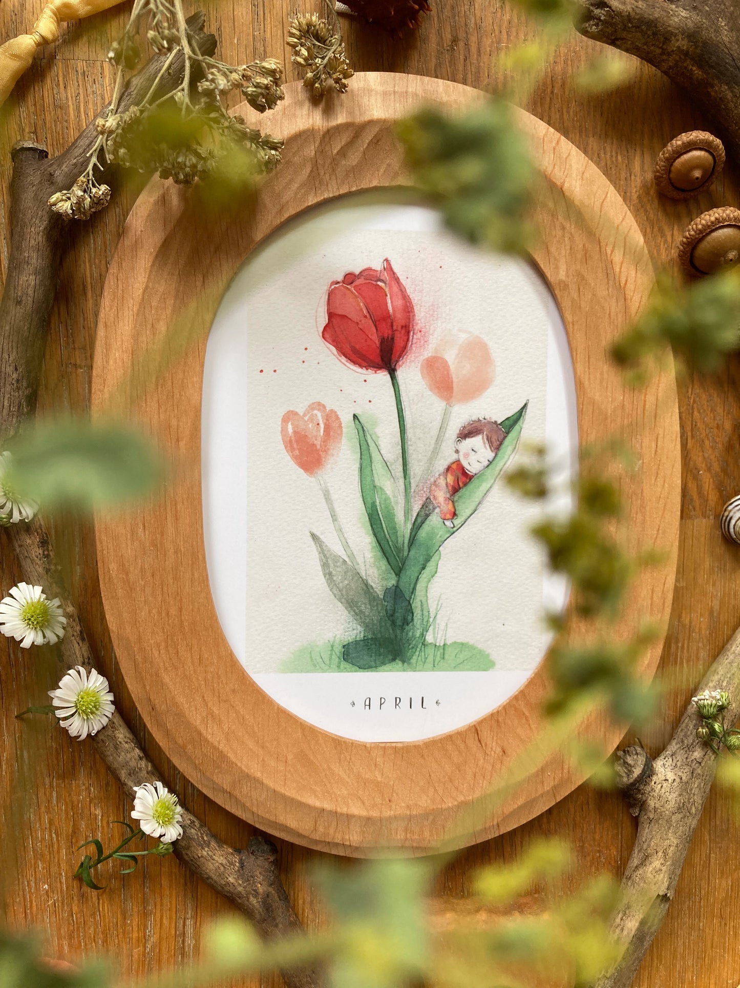 Monatskarten Blumen - Set von Stefanie Messing