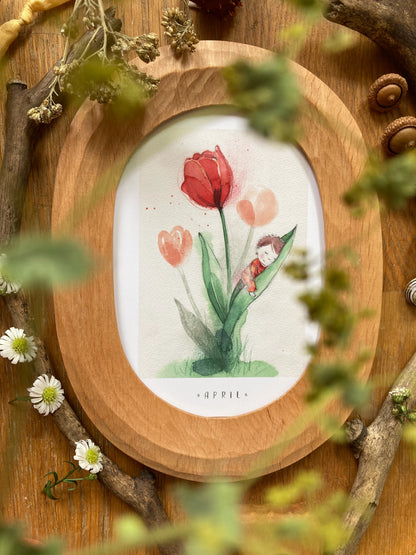 Monatskarten Blumen - Set von Stefanie Messing