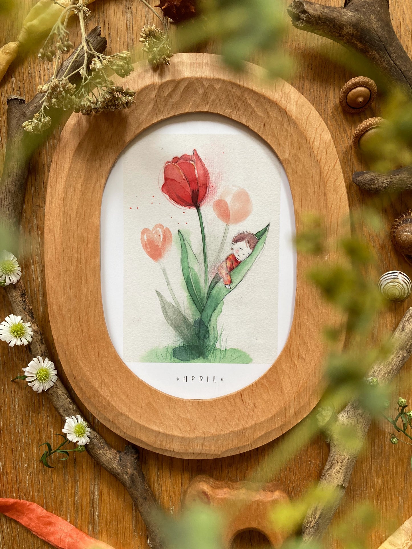 Monatskarten Blumen - Set von Stefanie Messing