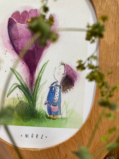 Monatskarten Blumen - Set von Stefanie Messing